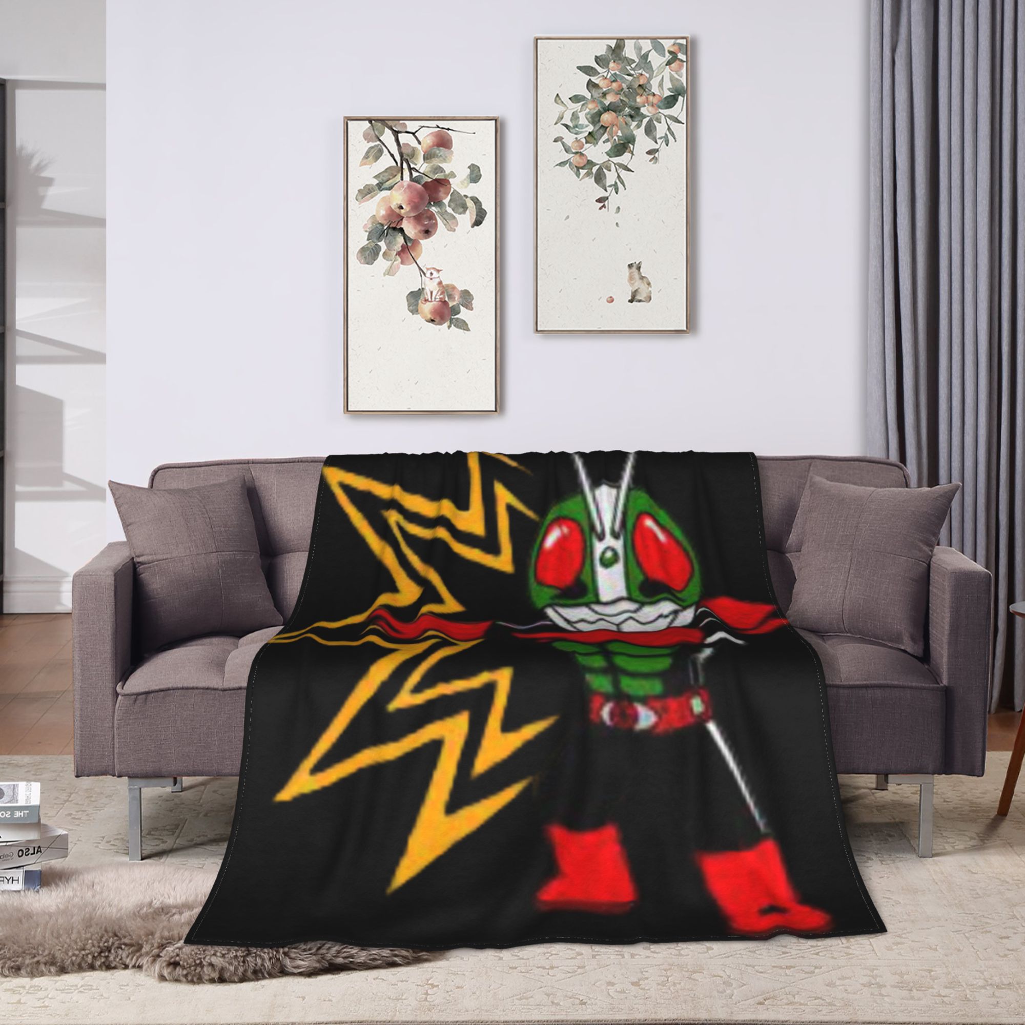 카멘 라이더 만화 담요 홈 장식용 장식용 플란넬 담요  - Home Decor Design Ideas 리뷰 및 가격