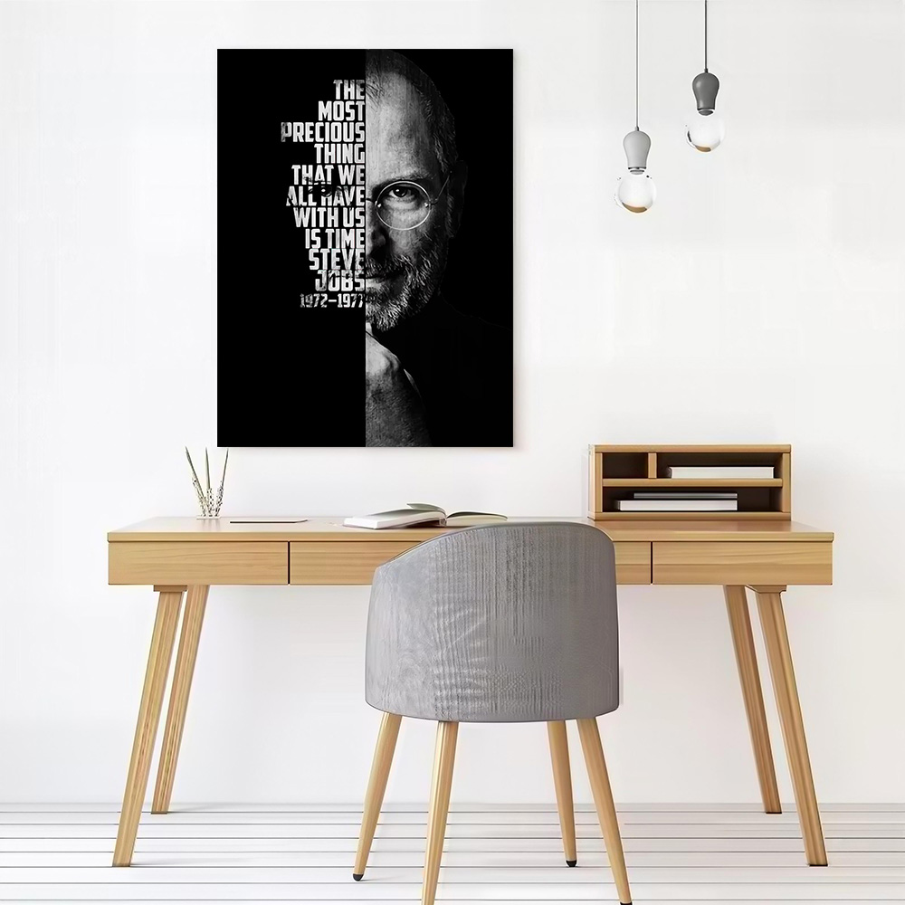 스티브 잡스 캔버스 포스터 벽 예술 남자의 방 장식을위 - Home Decor Jobs 리뷰 및 가격