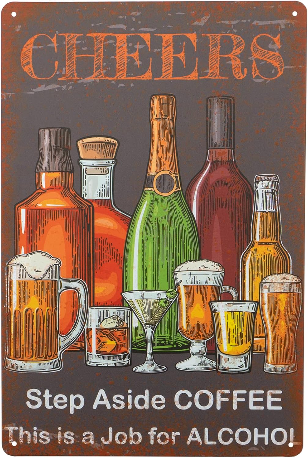 바 사인 빈티지 금속 사인,CHEERS Step Asi - Home Decor Jobs 리뷰 및 가격