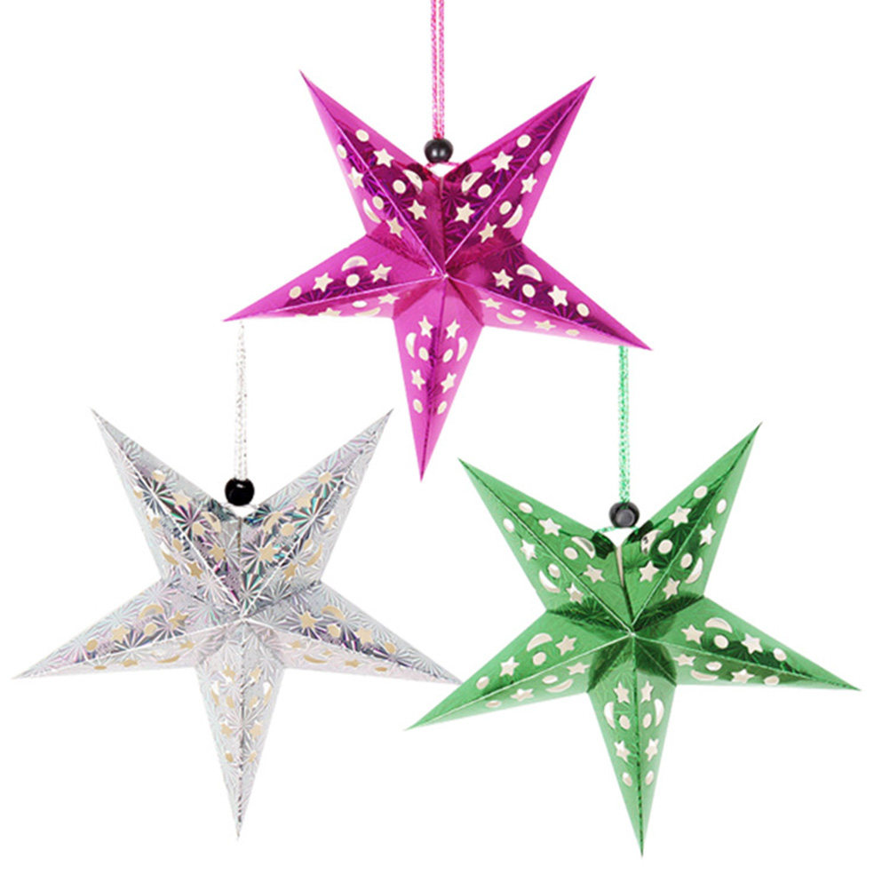 5Pcs 45Cm 거실 침실을위한 반짝 이는 종이 스타 - Fairy Lights Bedroom 리뷰 및 가격