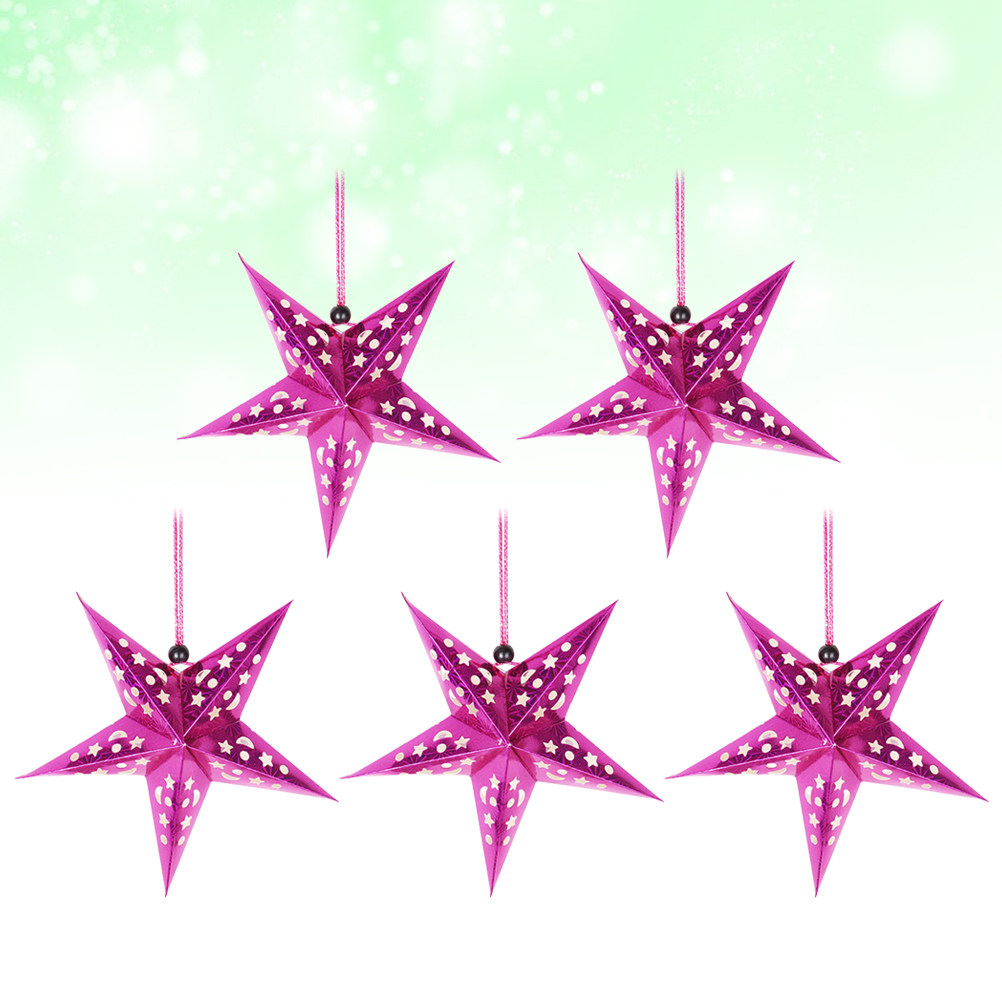 5Pcs 45Cm 거실 침실을위한 반짝 이는 종이 스타 - Fairy Lights Bedroom 리뷰 및 가격
