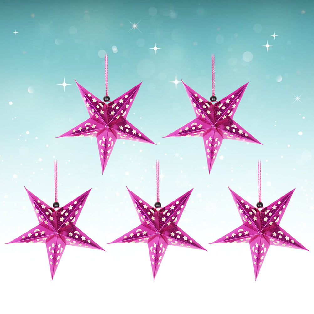 5Pcs 45Cm 거실 침실을위한 반짝 이는 종이 스타 - Fairy Lights Bedroom 리뷰 및 가격