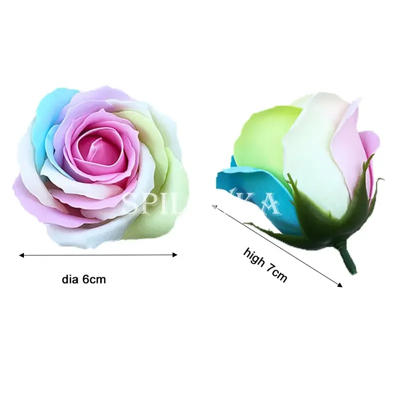 Spilewka 6X7cm 화려한 장미 인공 꽃 25p - Home Decor For Birthday 리뷰 및 가격