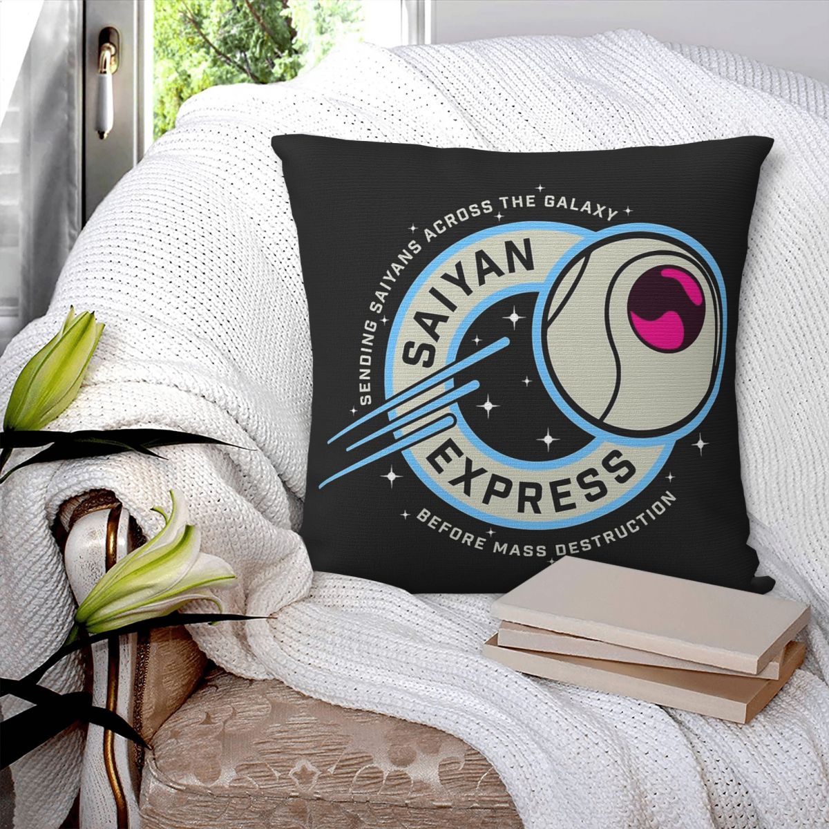 Saiyan Express 배지 베개 커버 폴리에스테르 - Home Decor Express 리뷰 및 가격