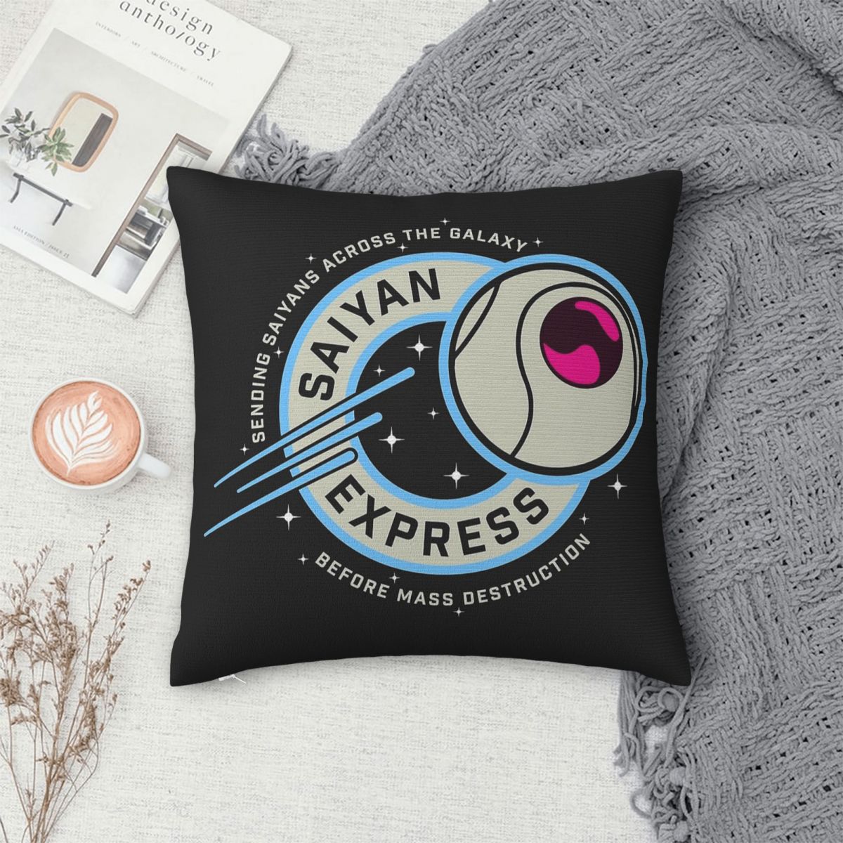 Saiyan Express 배지 베개 커버 폴리에스테르 - Home Decor Express 리뷰 및 가격